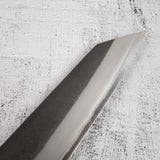 Yoshikane White 2 KU Nashiji K-tip Gyuto 210mm Stainless Clad Ebony by Hatsukokoro