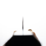 Yoshikane White 2 KU Nashiji K-tip Gyuto 210mm Stainless Clad Ebony by Hatsukokoro