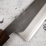 Yoshikane White 2 KU Nashiji Gyuto 240mm Stainless Clad Ebony by Hatsukokoro