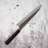 Yoshikane White 2 KU Nashiji Gyuto 240mm Stainless Clad Ebony by Hatsukokoro