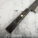 Yoshikane White 2 KU Nashiji K-tip Gyuto 210mm Carbon Fiber Handle