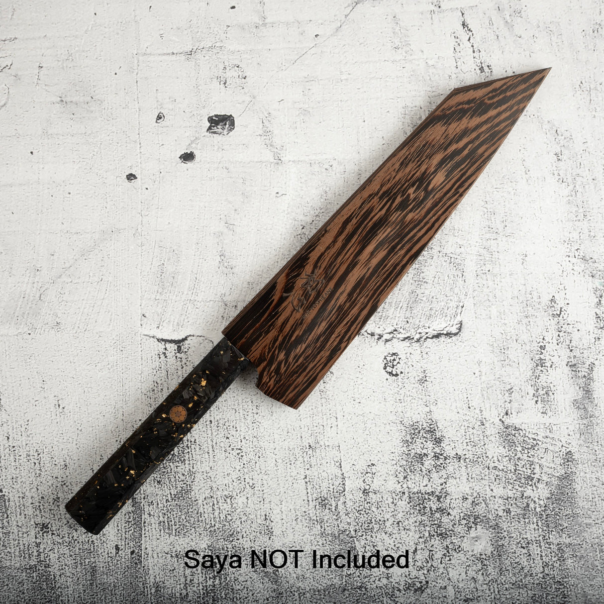 Yoshikane White 2 KU Nashiji K-tip Gyuto 210mm Carbon Fiber Handle