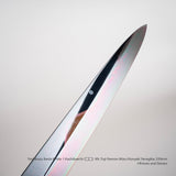 Yoshikazu Ikeda White 1 Kachikaechi (褐返)  Mt. Fuji Hamon Mizu-Honyaki Yanagiba 330mm Blade Only