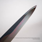 Yoshikazu Ikeda White 1 Kachikaechi (褐返)  Mt. Fuji Hamon Mizu-Honyaki Yanagiba 330mm Blade Only