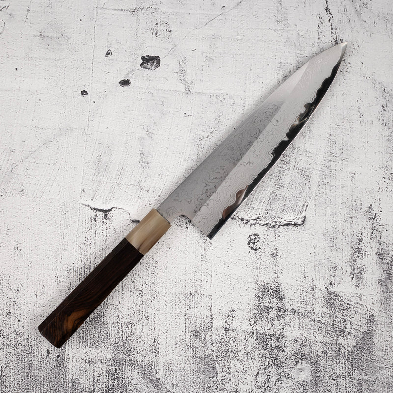 Yoshikazu Tanaka White 1 Damascus Gyuto 210mm