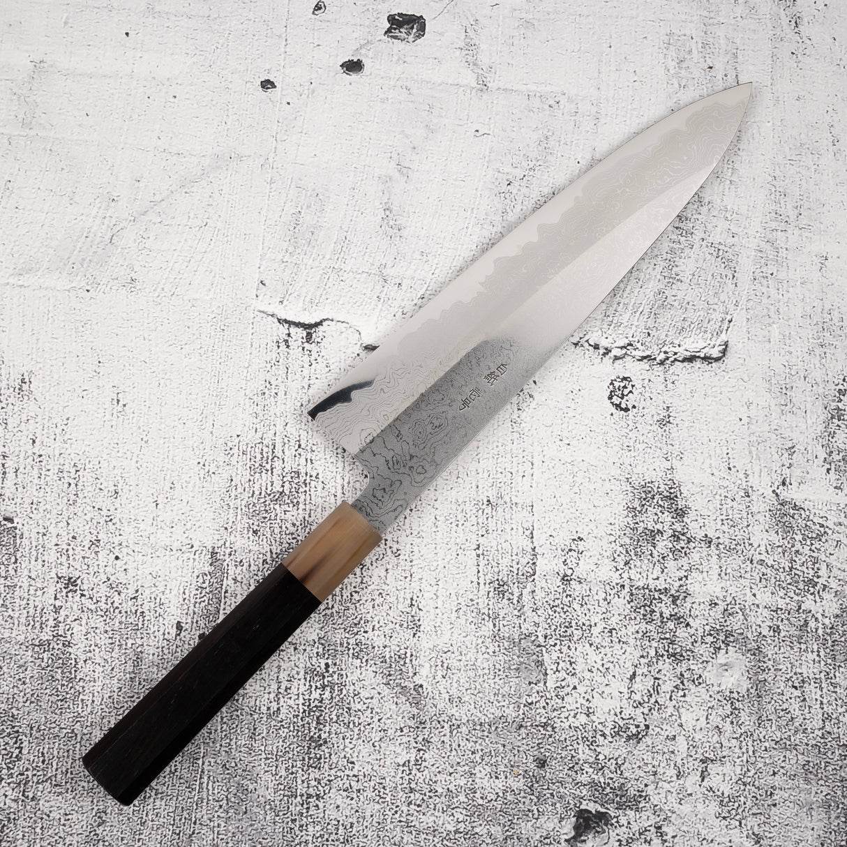 Yoshikazu Tanaka White 1 Damascus Gyuto 240mm