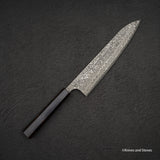 Yoshimi Kato VG10 Etched Damascus Gyuto 210mm Ebony Handle