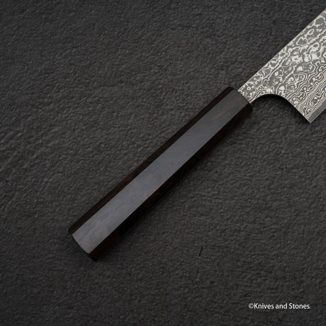 Yoshimi Kato VG10 Etched Damascus Gyuto 210mm Ebony Handle