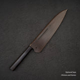 Yoshimi Kato VG10 Etched Damascus Gyuto 210mm Ebony Handle