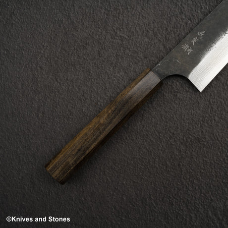 Yoshimi Kato Kintaro Aogami Super Damascus KU Nashiji K-tip Gyuto 210mm
