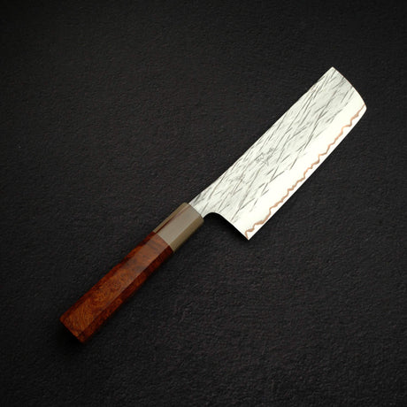Yu Kurosaki Raijin VG10W Nakiri 165mm, with K&S Amboyna Handle