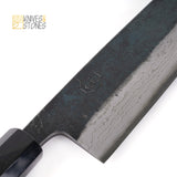 Hatsukokoro Kumokage Blue 2 Kurouchi Damascus Gyuto 210mm Black Chacate Handle