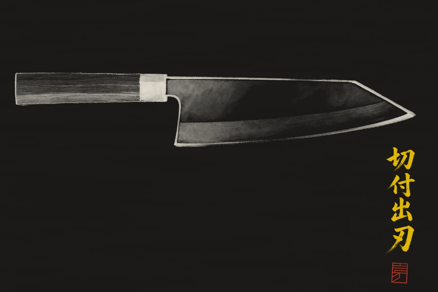 K-tip Deba — knife profile