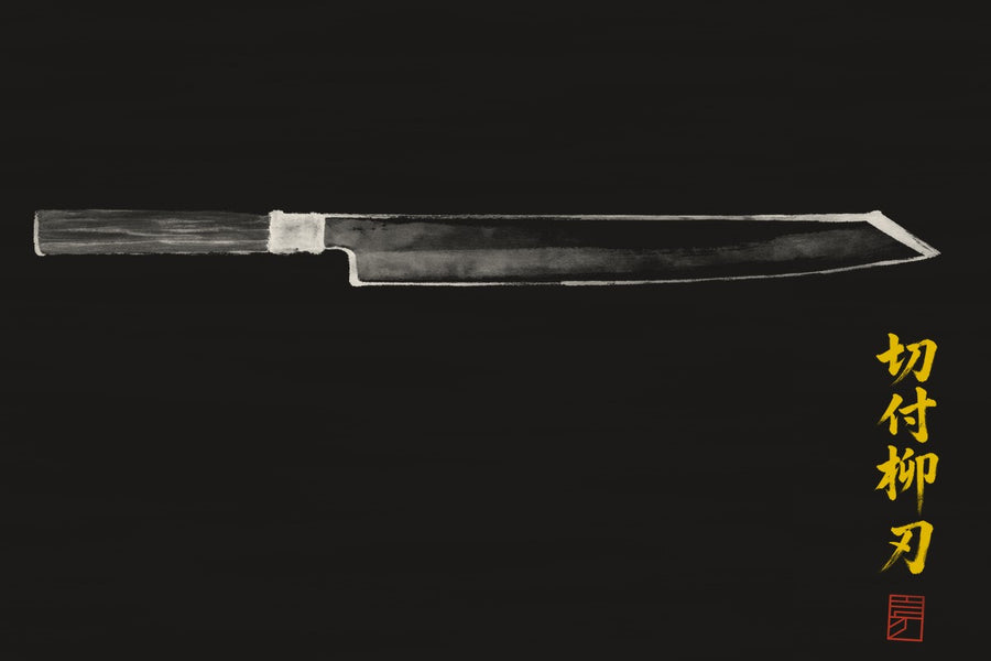 K-tip Yanagiba — knife profile