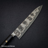 Shoichi Hashimoto (橋本庄市) Kazemachi Blue / White Damascus Gyuto 240mm