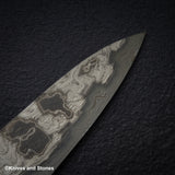 Shoichi Hashimoto (橋本庄市) Kazemachi Blue / White Damascus Gyuto 240mm