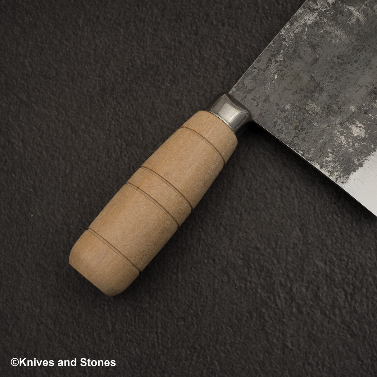 Hatsukokoro Sentan White 2 Stainless Clad Kurouchi Chinese Cleaver 195mm