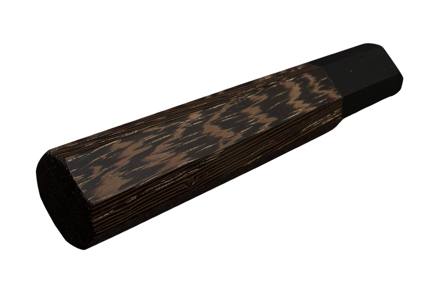 Octagonal Wenge Handle Black Ferrule handle