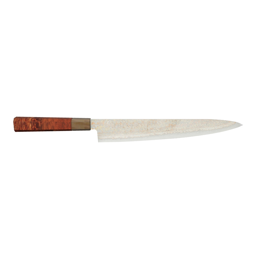 Hatsukokoro Hinotori V-Toku 2 Sujihiki 270mm Rainbow Damascus Finish 3D model