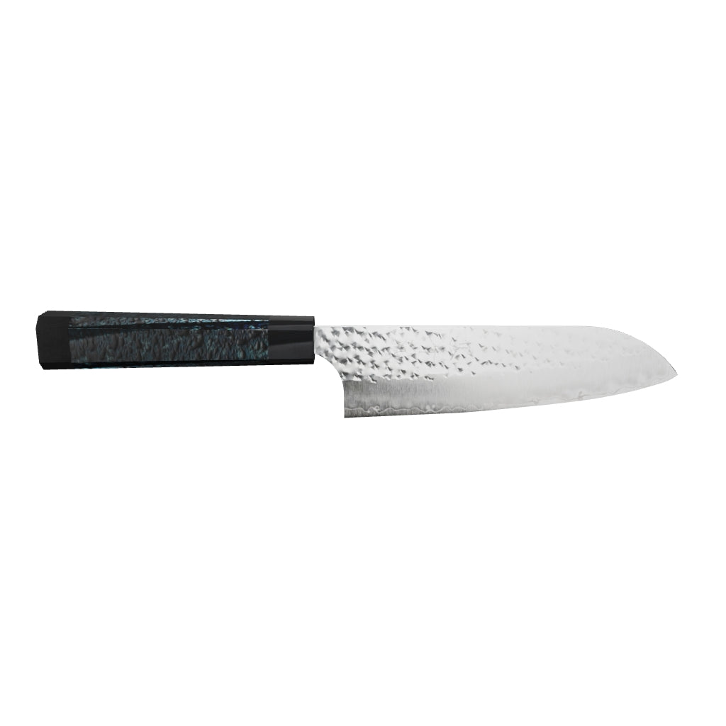 Kurosaki Senko (閃光) Ei SG2 Santoku 165mm Ai Tenmoku Handle & Saya 3D model