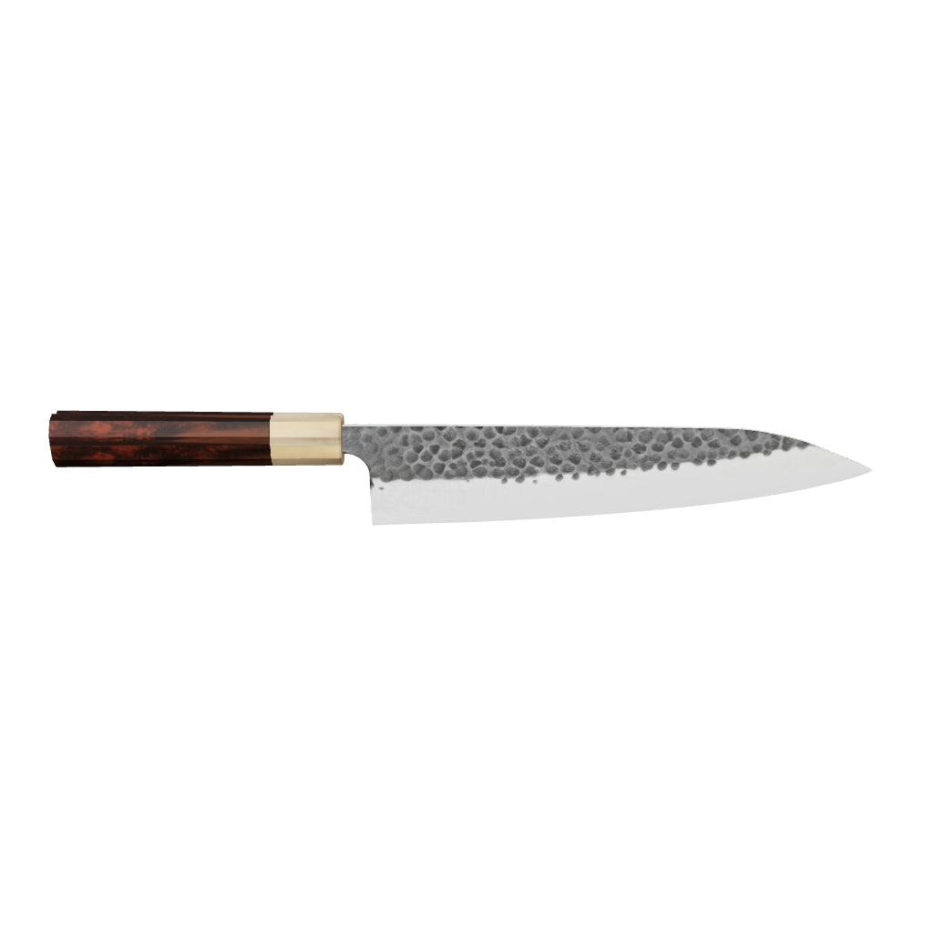 Masakage Koishi AS Gyuto 240mm, K&S Hearted-shaped Ironwood Handle 3D model