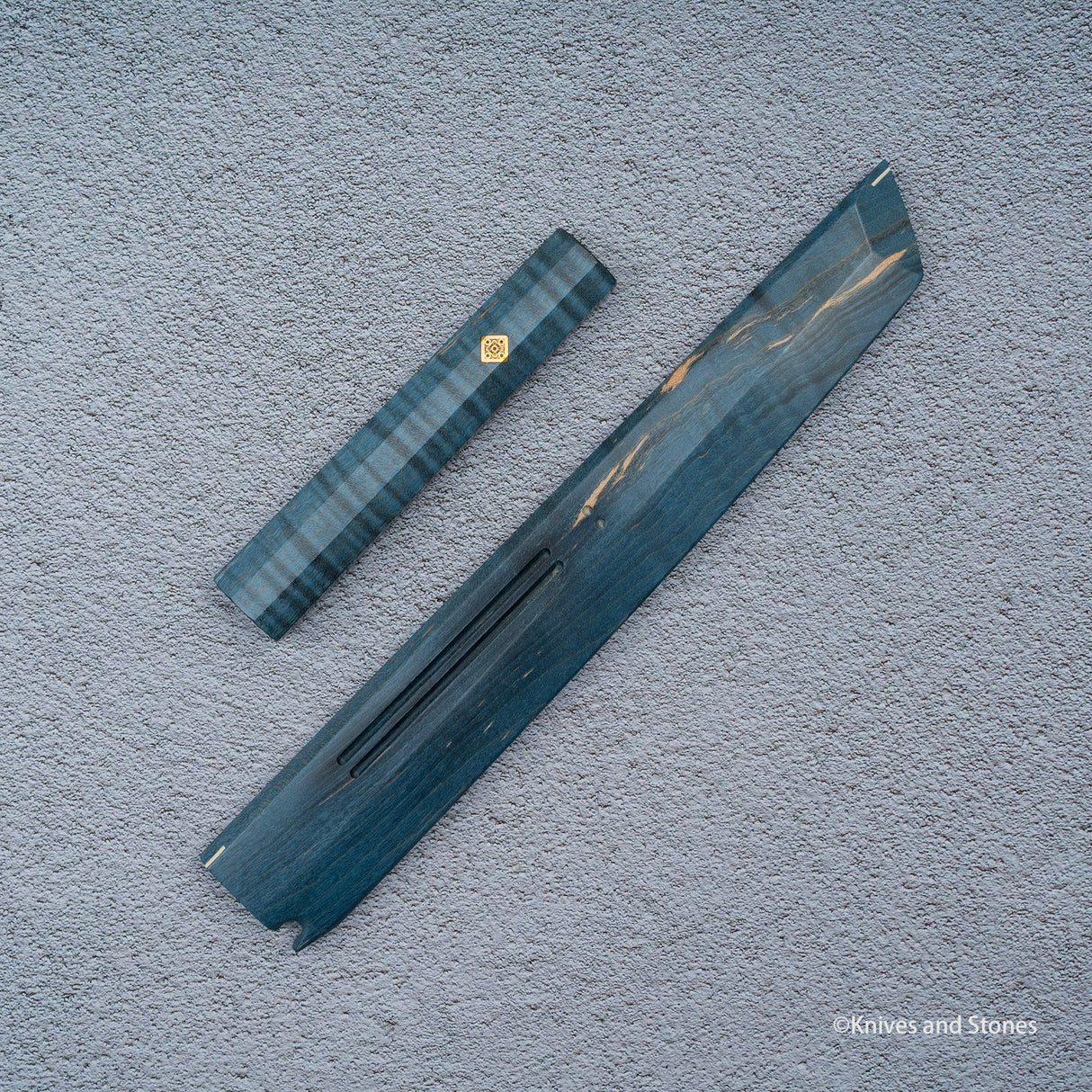 K&S Magnetic Sakimaru Saya  & Handle Set Stabilized Curly Maple / Ebony / Pau Rosa