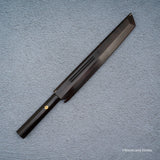 K&S Magnetic Sakimaru Saya  & Handle Set Stabilized Curly Maple / Ebony / Pau Rosa