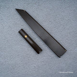 K&S Magnetic Kiritsuke Yanagiba Saya  & Handle Set Stabilized Curly Maple / Ebony / Pau Rosa