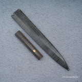 K&S Yanagiba Magnetic Saya & Handle Set Stabilized Curly Maple / Ebony / Pau Rosa