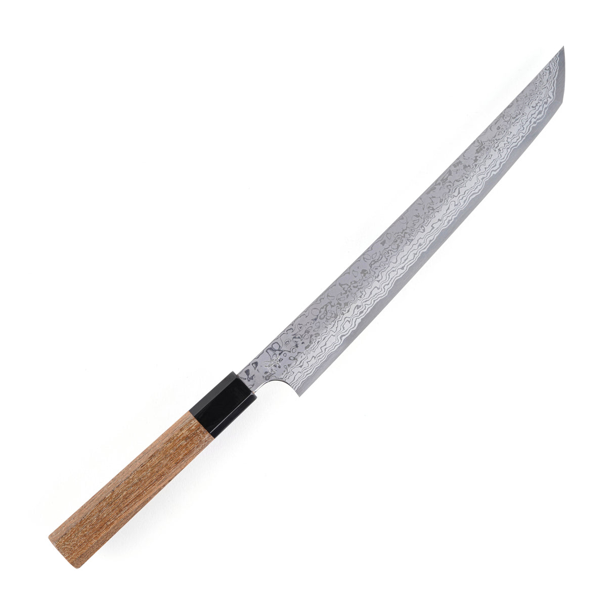 Yoshihiro Yauji Blue 2 Damascus Sakimaru Tokobiki 330mm