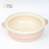Japanese IH Do Nabe (Clay Pot) - Pink Pearl, INDUCTON COMPATIBLE