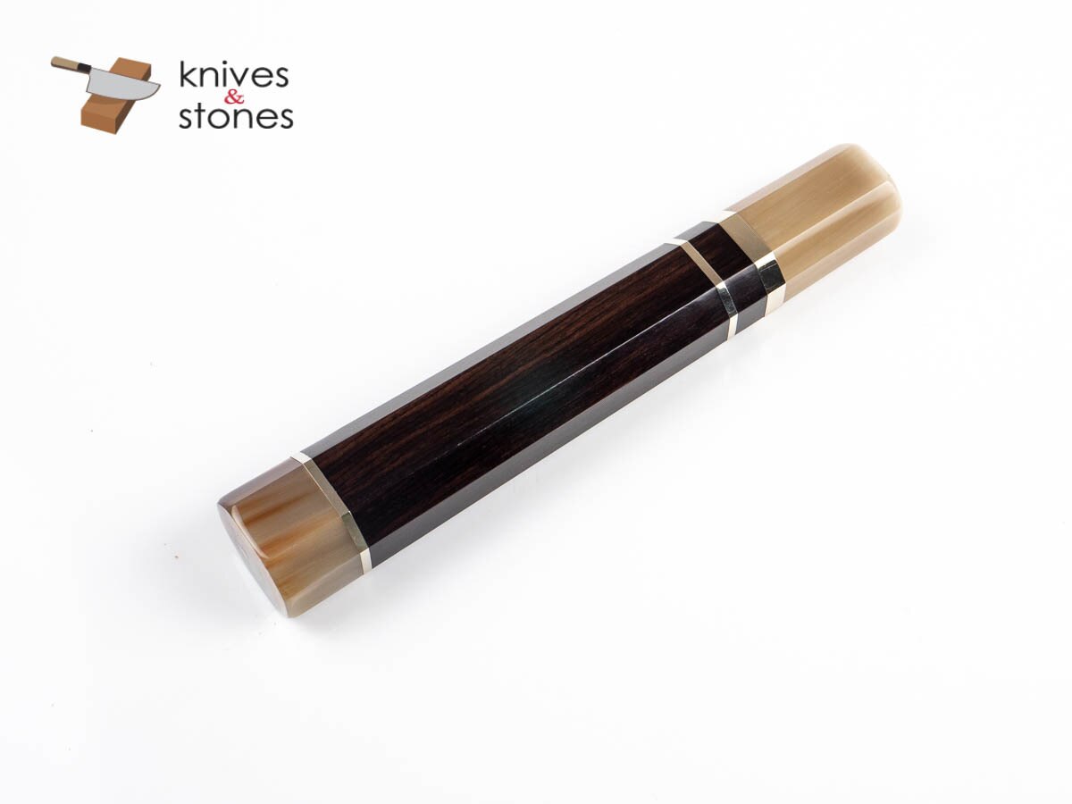 K&S Custom Ebony, Blonde - Marble Horn Ferrule Triple Spacer WA handle