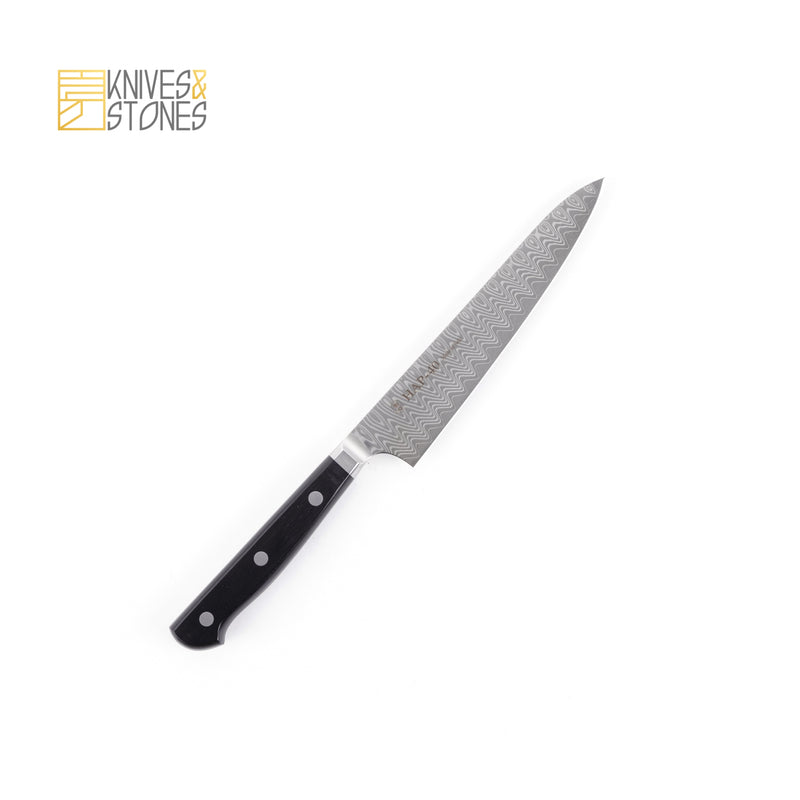 Hatsukokoro Hayabusa  HAP-40 Damascus Petty 150mm with Western Handle