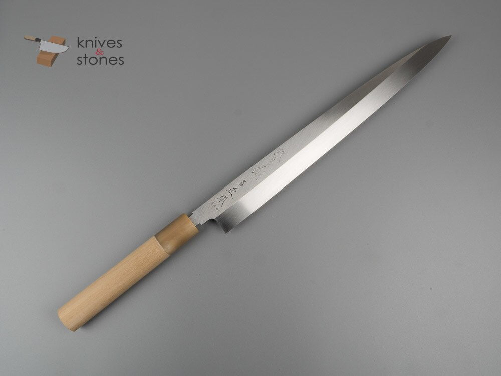 Masamoto Sohonten Honyaki (HS, White 2) Yanagiba 330 mm with SAYA