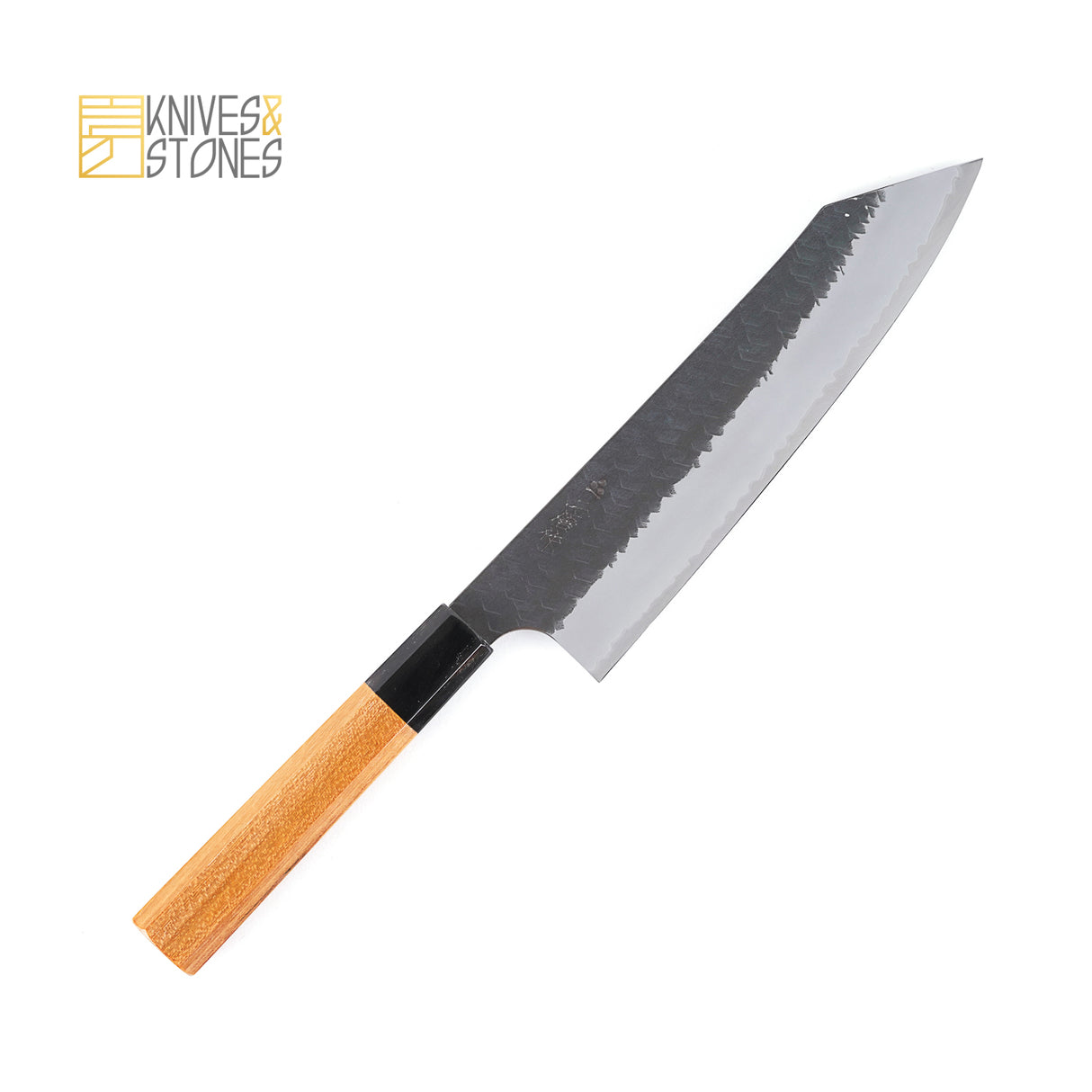 Nigara SG2 Kurouchi Tsuchime K-Tip Gyuto 210/240/270 mm with K&S Teak wood Handle