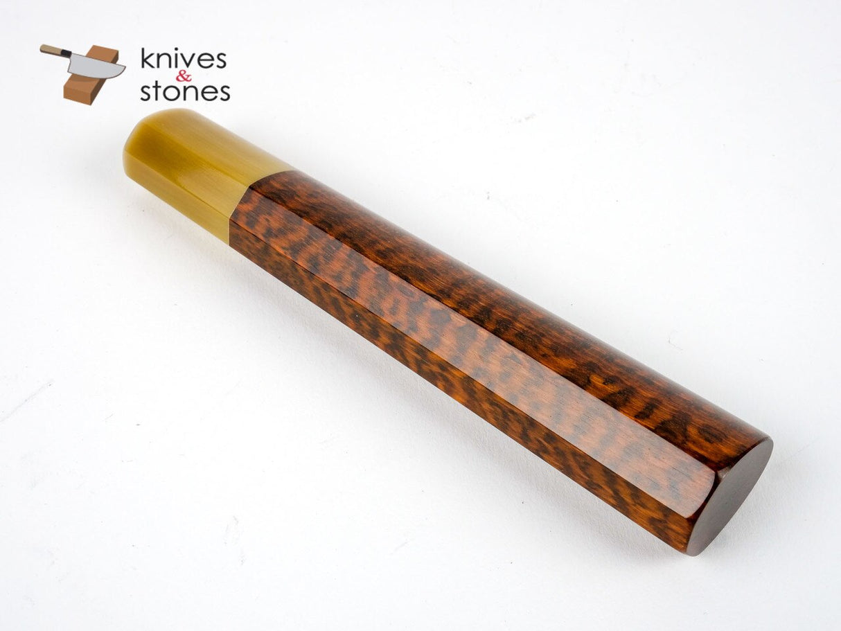 K&S Heart Shaped Snakewood Blonde Horn Handle