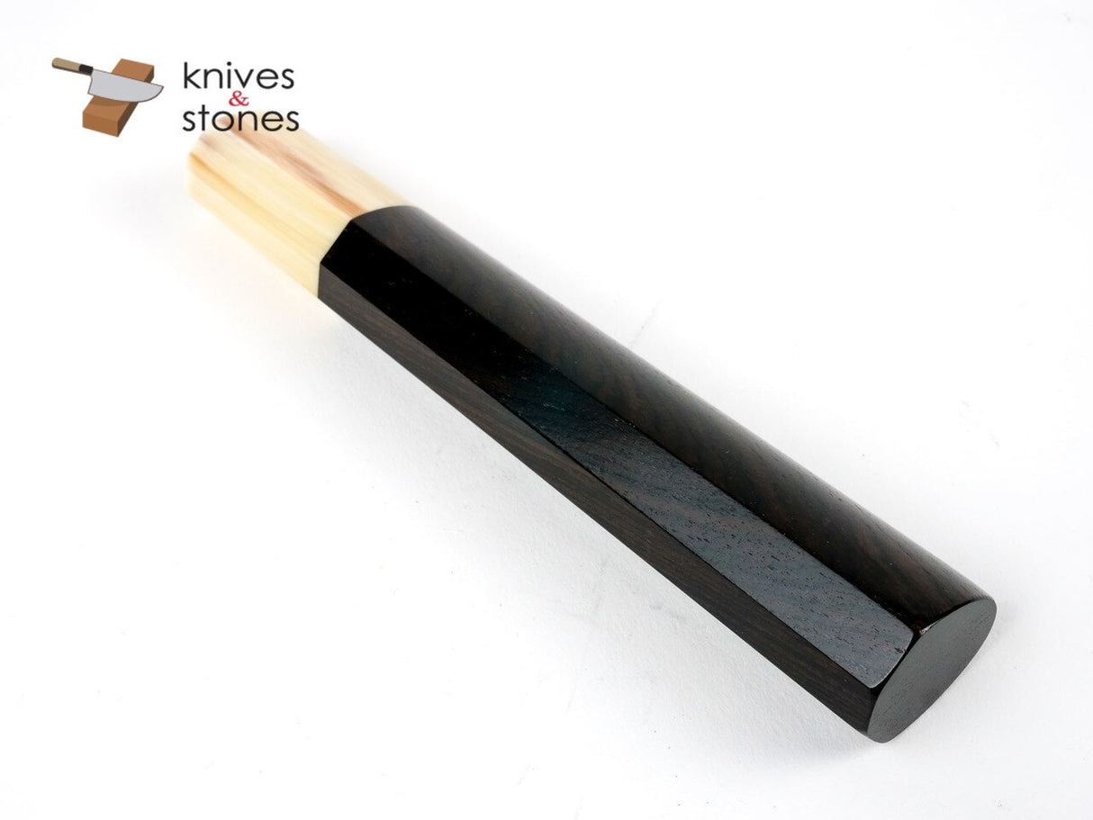 K&S Heart Shaped Ebony Blonde Horn Handle