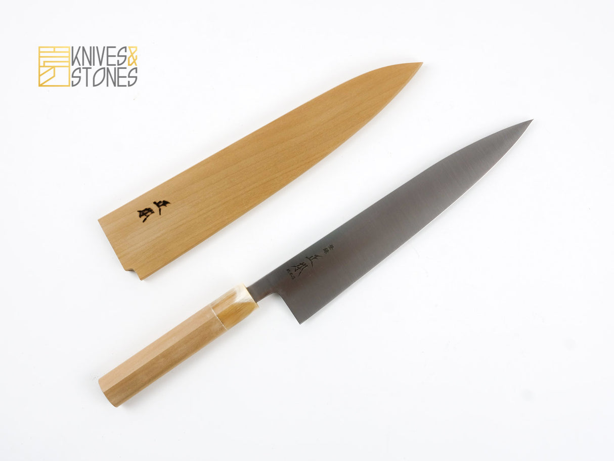 Masamoto Sohonten KS Series Gyuto 240 mm KS3124 with Saya, White Ferrule