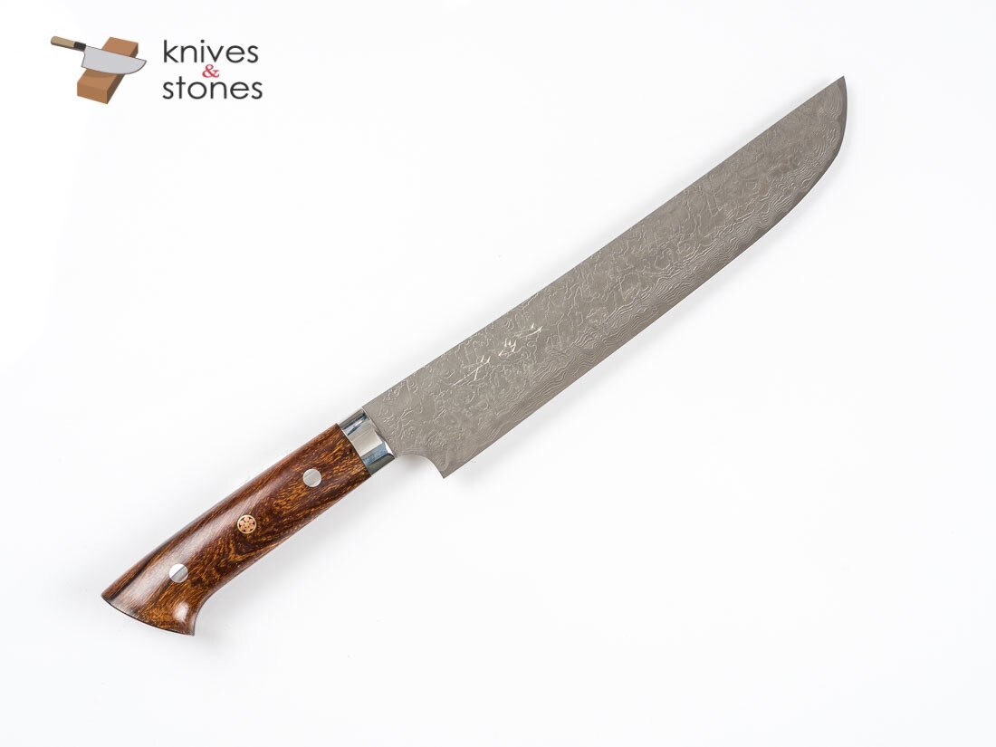 Special: Saji Sakimaru Shaped Sujihiki 240mm Diamond Damascus R2