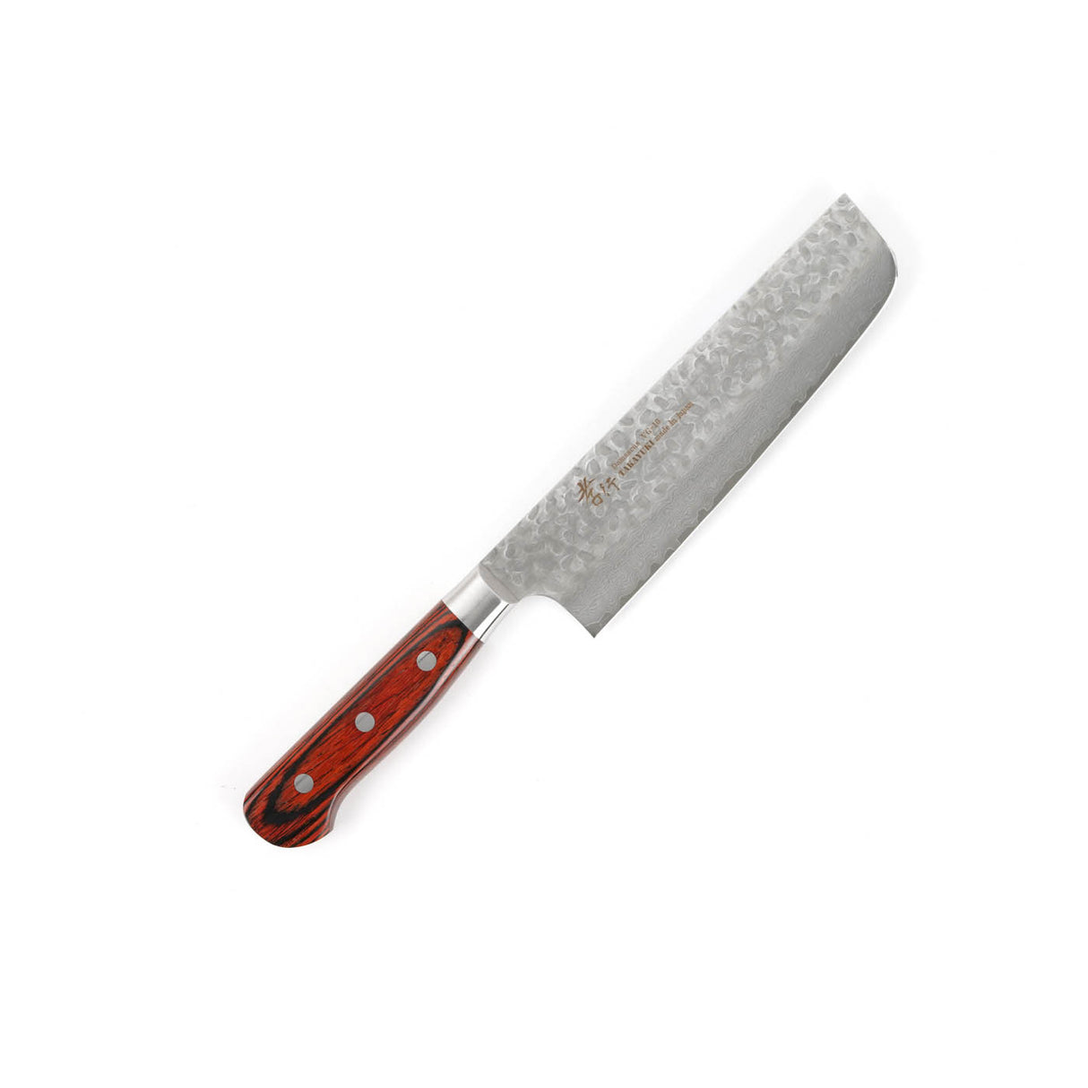 Sakai Takayuki VG10 Nakiri 180mm (6.3") 33 Layer Hammered Damascus