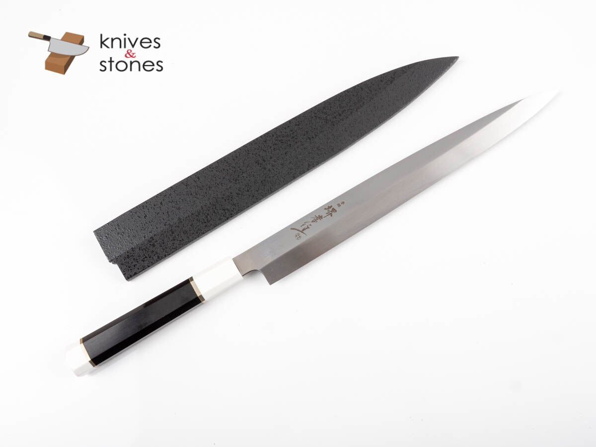 Sakai Takayuki GinRyu (銀龍) - Swedish Steel Honyaki Yanagiba with Corian Handle
