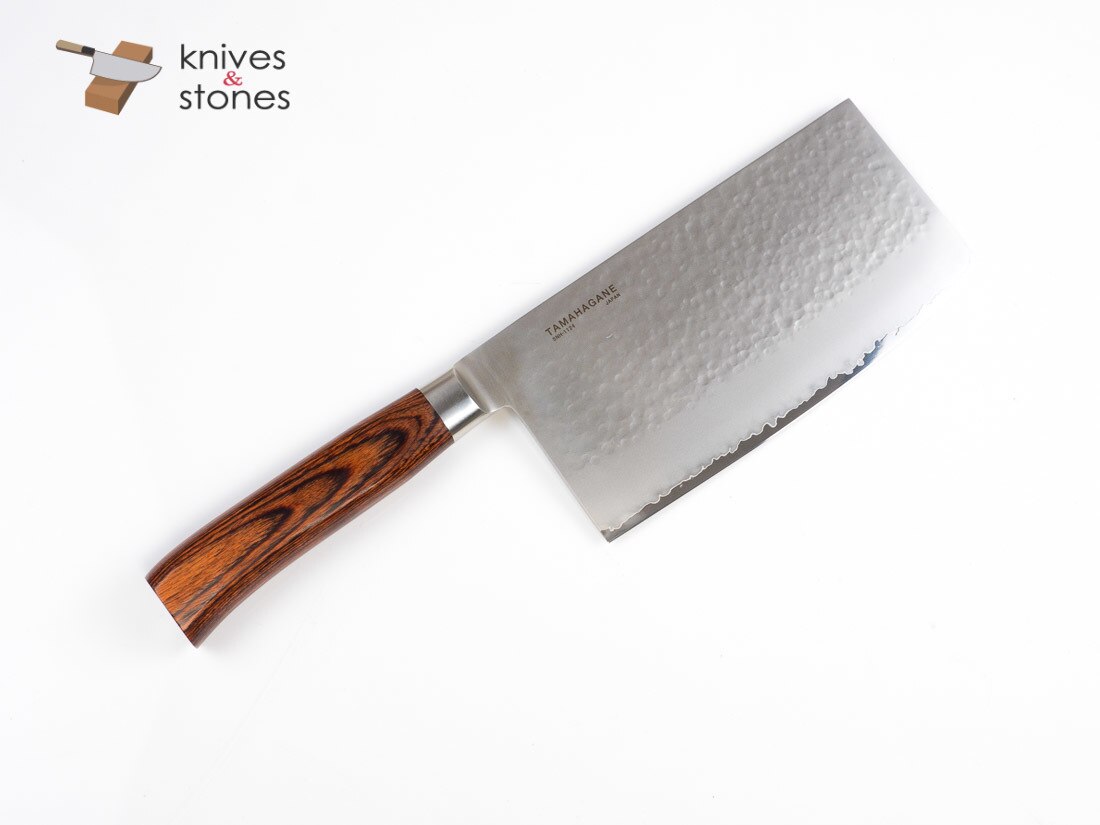 Tamahagane San Cleaver - Chuka 180mm Hammered finish