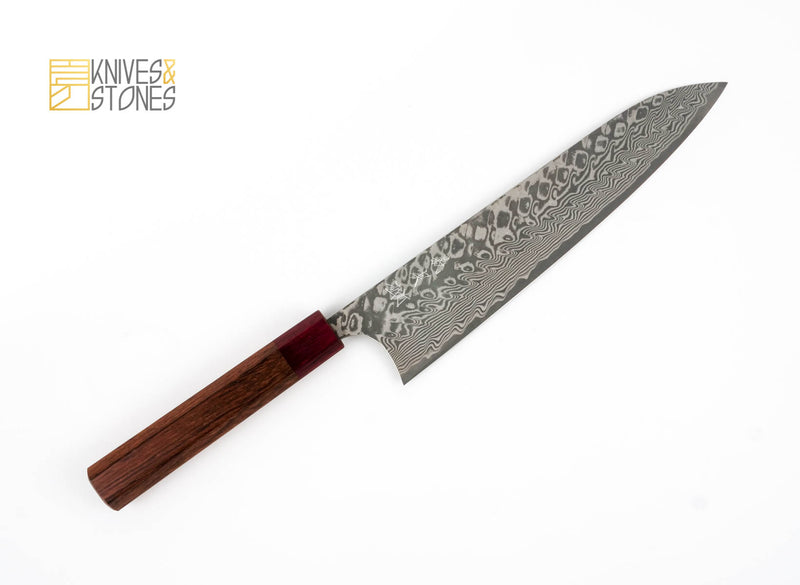 Yoshimi Kato (Kintaro) SG2 / R2 Damascus Gyuto 240 mm