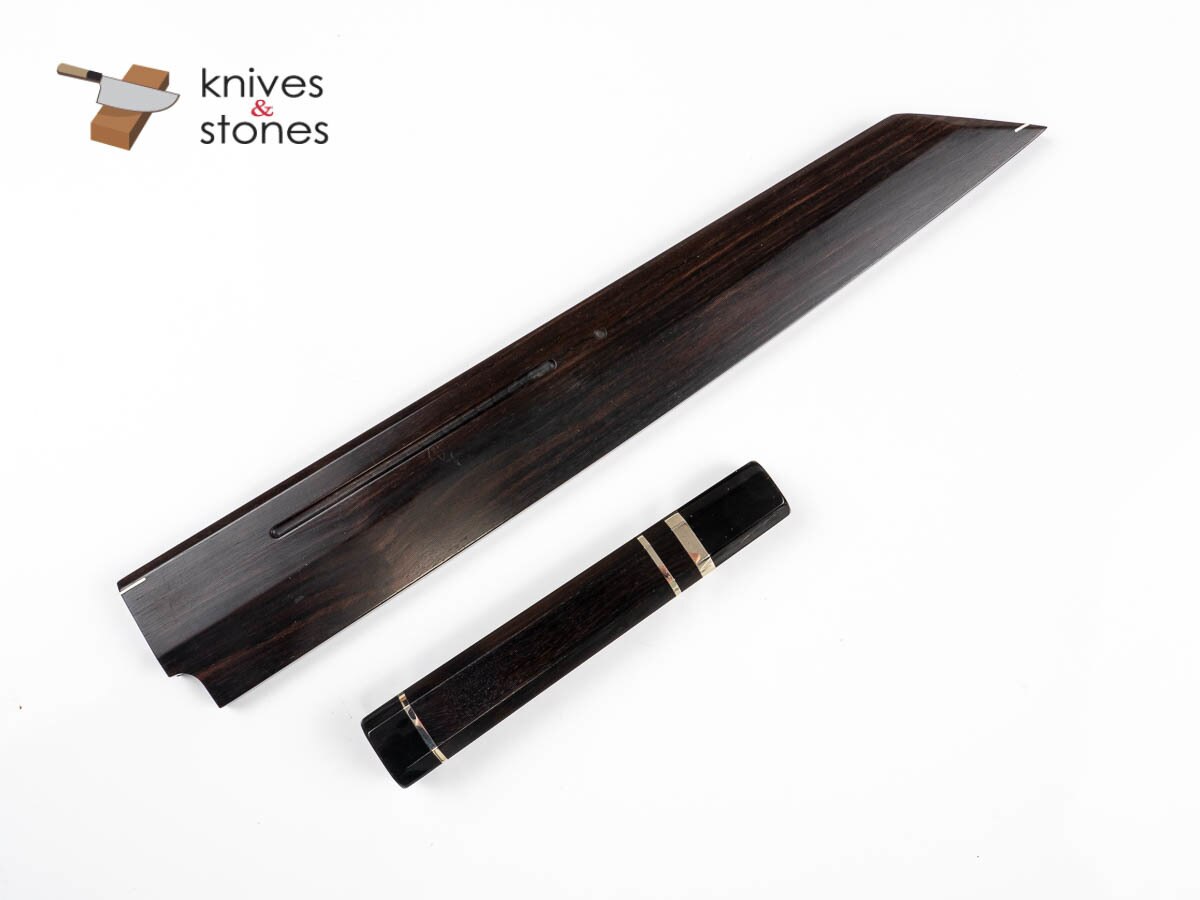 K&amp;S 訂製黑檀木把手和 Saya 套裝